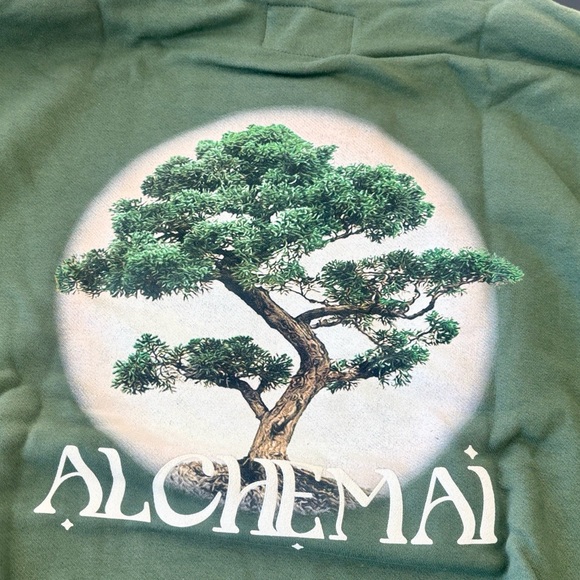 Alchemai Green One Size Oversized Bonsai Hoodie by Mai Pham - Picture 7 of 10